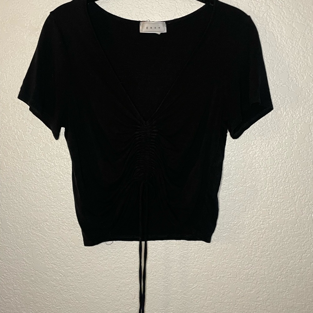 Black crop top